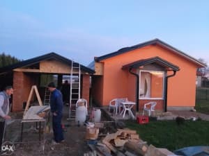 Construction of prefabricated houses with metal structures, hall all nar photo 10