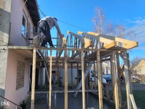 Construction of prefabricated houses with metal structures, hall all nar photo 12