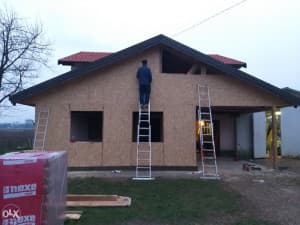 Construction of prefabricated houses with metal structures, hall all nar photo 9