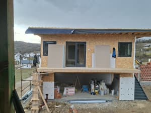 Construction of prefabricated houses with metal structures, hall all nar photo 23