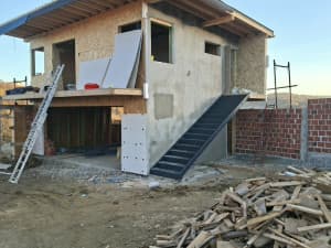 Construction of prefabricated houses with metal structures, hall all nar photo 25