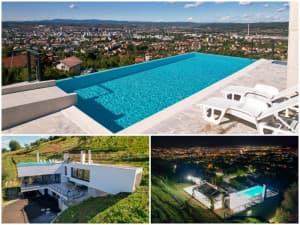 MOVE-IN READY modern villa with a view of the city
