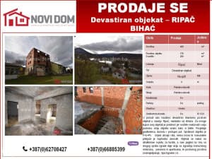 FOR SALE - Damaged property - Ripač - BIHAĆ photo 2