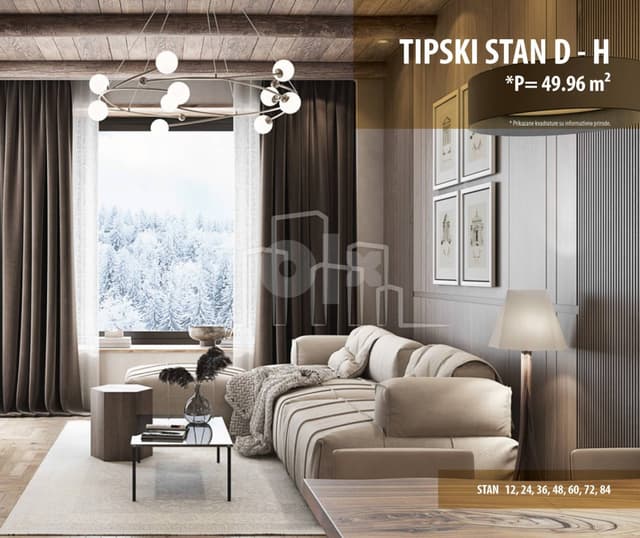 Two-bedroom apartment, 50m2, Snježna Dolina, Phase 2, Jahorina