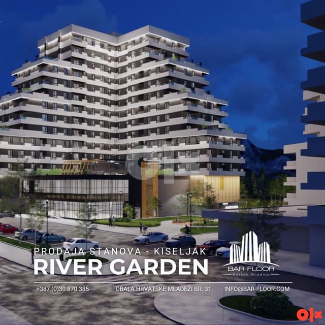 RIVER GARDEN KISELJAK - THREE-BEDROOM APARTMENT TYPE D - 68.83 m2