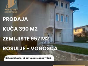 HOUSE 390 m2 with land 957 m2 - ROSULJE/VOGOŠĆA