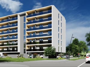 Two-room apartments under construction, 58m2