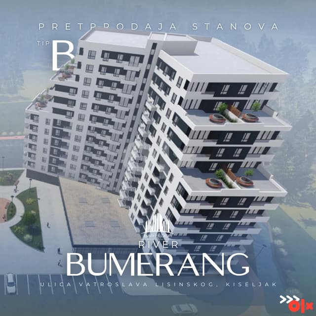 RIVER BUMERANG KISELJAK TWO-ROOM APARTMENT 50.62 m2