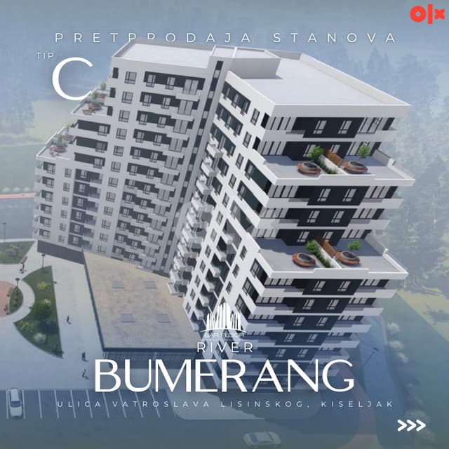 RIVER BUMERANG KISELJAK TWO-ROOM APARTMENT 52.22 m2
