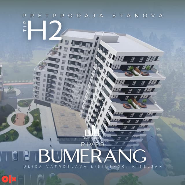 RIVER BUMERANG KISELJAK THREE-ROOM APARTMENT 88.59m2