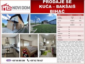 FOR SALE - House - BAKŠAIŠ - BIHAĆ