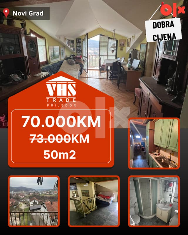 Apartment Novi Grad 50m2