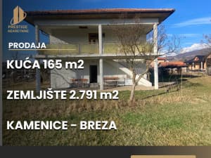 House 165 m2 and land 2791 m2 - Kamenice - Breza