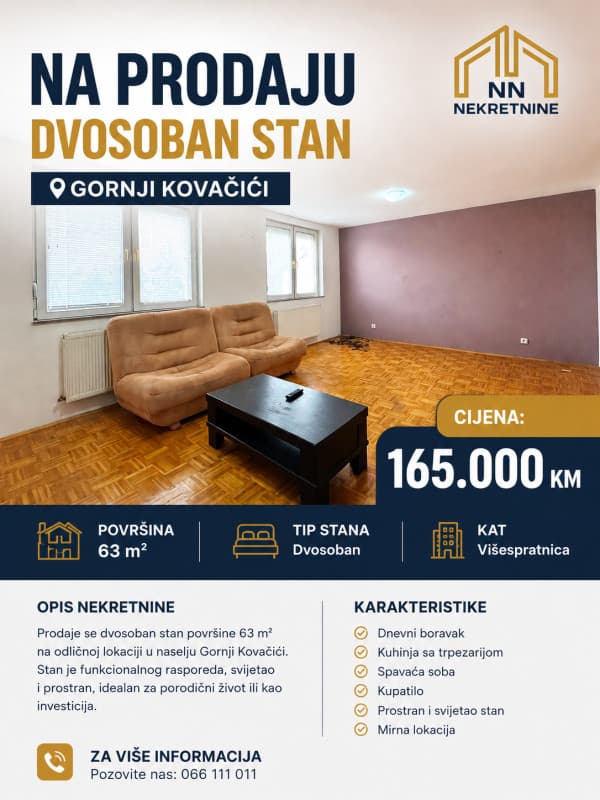 Two-bedroom apartment 63m2 - Gornji Kovačići