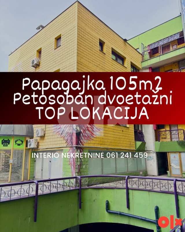 PAPAGAJKA Two-storey five-bedroom apartment 105 m2 with 2 balconies