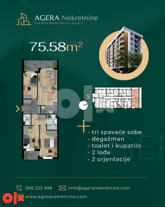 Move-in Ready Comfortable Four-Bedroom Apartment 75m2 Budžak Banja Luka