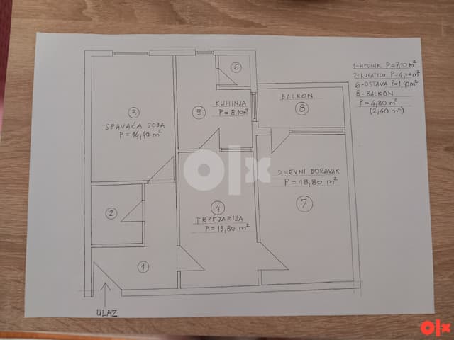 Apartment for sale 70 m2 or exchange for a smaller one photo 2