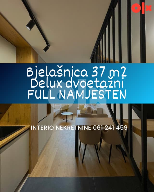 Bjelašnica apartman 37 m2 KOMPLETNO NAMJEŠTEN LUX NOVOGRADNJA