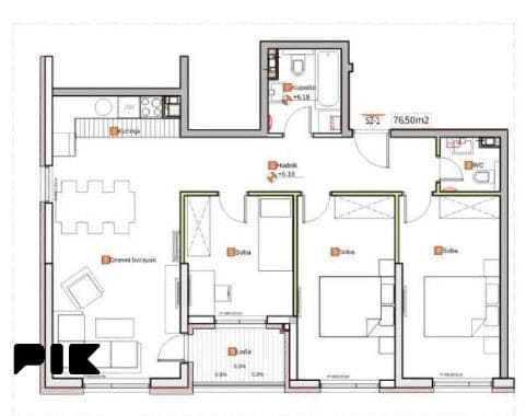 Apartment Banja Luka 76.50m2