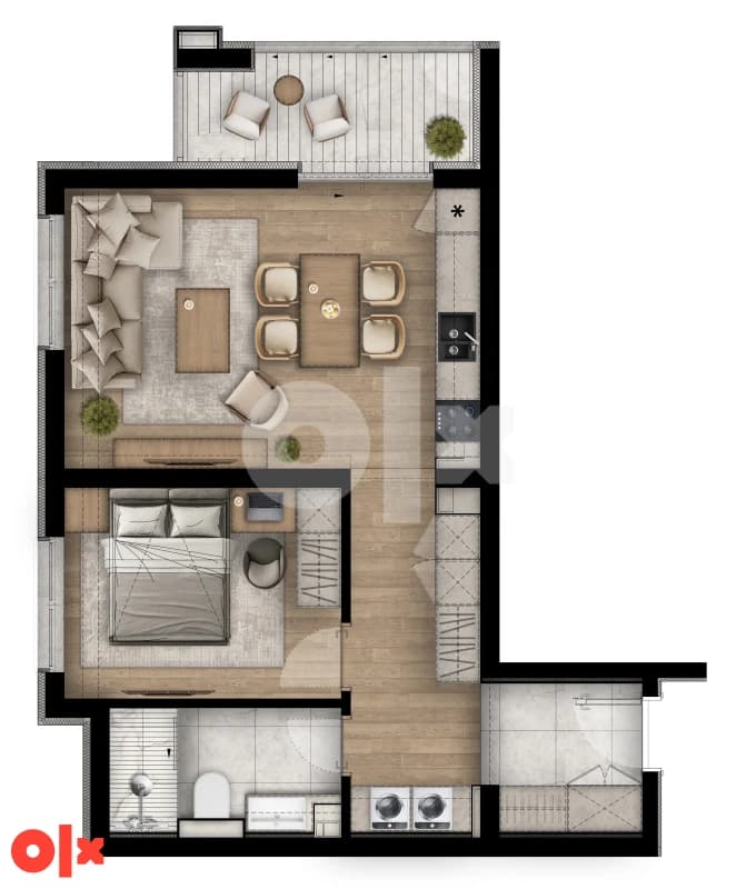 Riverside Sarajevo / two-room apartment 53.61m2 UNDER CONSTRUCTION photo 4