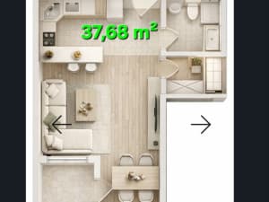 Excellent apartments on Luša, directly across from Mog Market