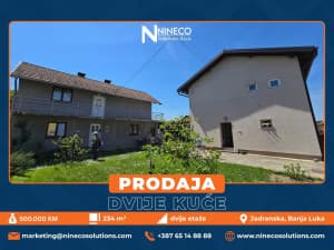 TWO HOUSES IN A SHARED COURTYARD - KUMSALE - BANJA LUKA