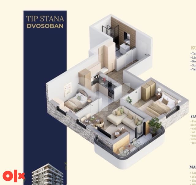 Apartment under construction – 50.79 m²
