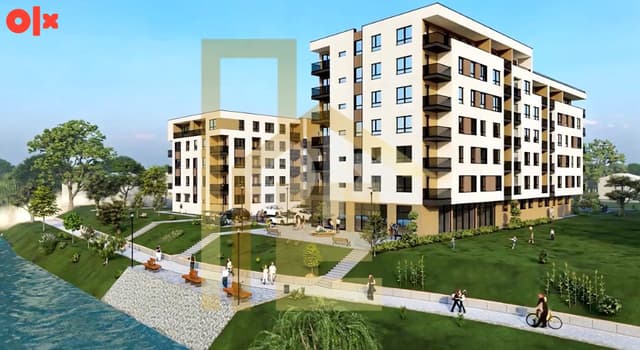 For sale: a three-room apartment under construction in the Hisete neighborhood.