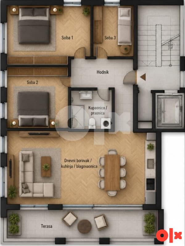 Apartment in Trogir 98m2 with sea view (good car can be included in the price) photo 7