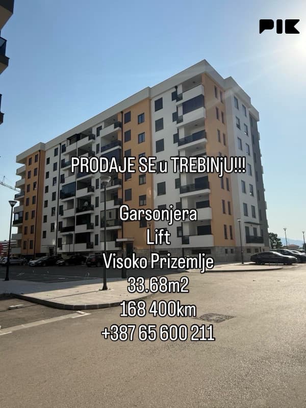 New Studio Apartment 33.68m2 - Center of Trebinje