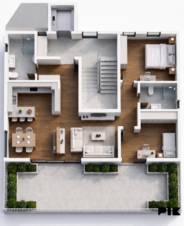 Penthouse - DaVinci - with parking space