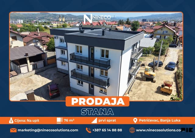 APARTMENT - PETRIĆEVAC - BANJA LUKA - 76 m2