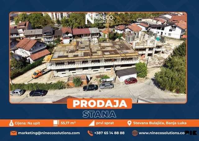APARTMENT - STARČEVICA - BANJA LUKA - 55.17 m2