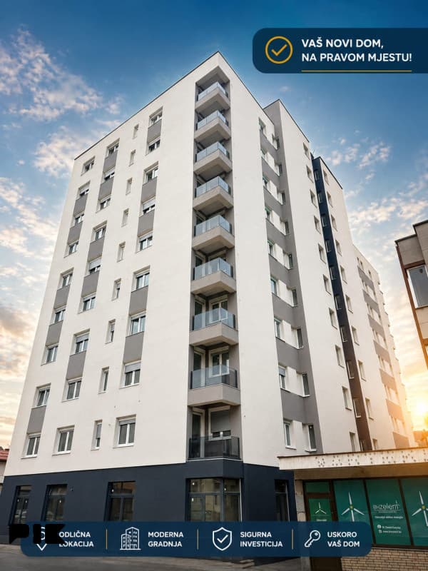 51.71m2/3-bedroom apartment/NEW CONSTRUCTION/Centre/Craft/Kiseljak