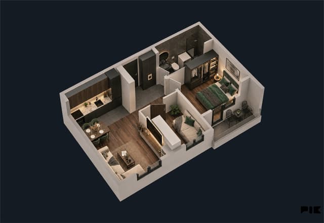 Three-Bedroom Apartment 48.65m2 | HORIZONT, Majevička, Bijeljina