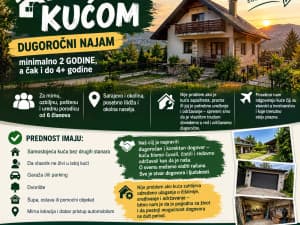 House for long-term rent in Sarajevo