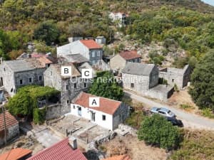 FOR SALE, Pelješac stone house with sea view B and C