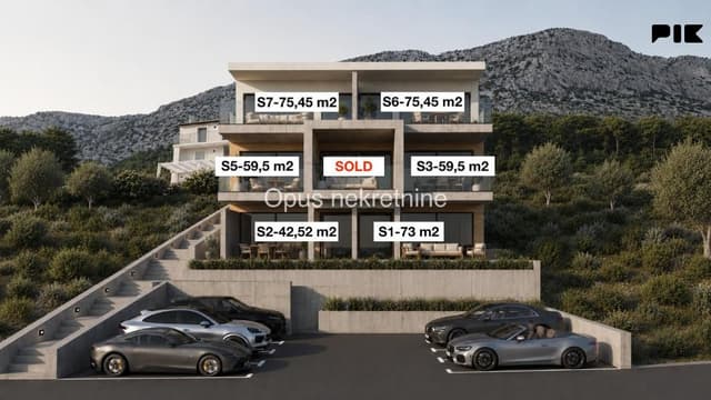 HVAR, IVAN DOLAC two-bedroom apartment S6 75.45 m2 2nd FLOOR