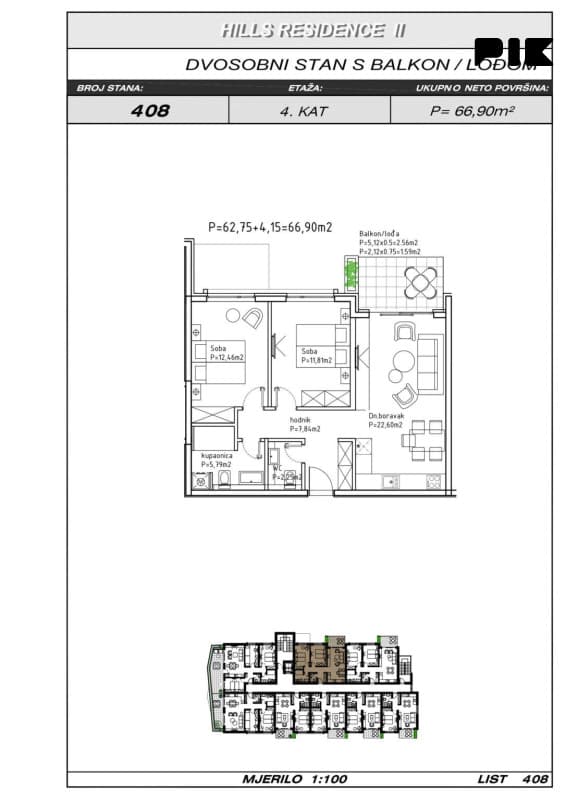 Hills 2 Makarska - Move-in Ready Apartment with Furniture, 66.90 m² photo 23