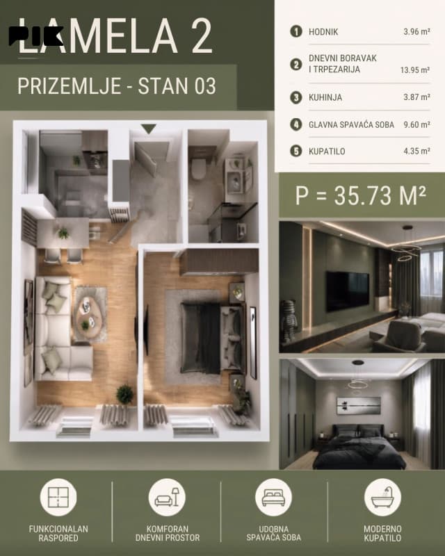 D4 - DOBRINJA 4 - ONE-ROOM APARTMENTS DIRECTLY FROM THE DEVELOPER photo 5
