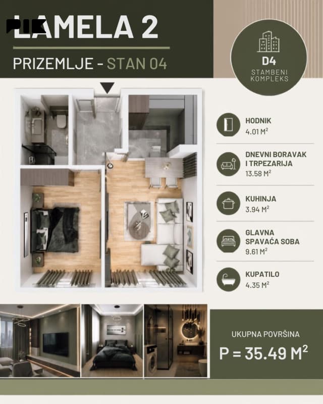 D4 - DOBRINJA 4 - ONE-ROOM APARTMENTS DIRECTLY FROM THE DEVELOPER photo 6